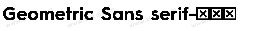 Geometric Sans serif字体转换